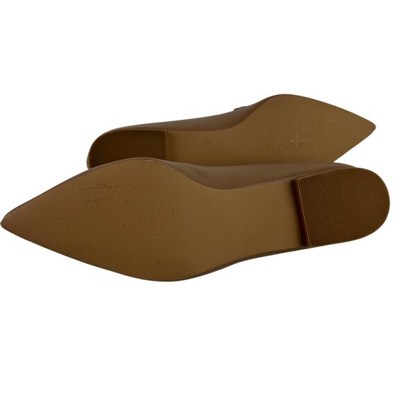 LINEA PAOLO MABEL POINTED TOE LOAFER WITH GOLD CHAIN IN TAN NWOB WOMEN'S 6.5M - Picture 12 of 12